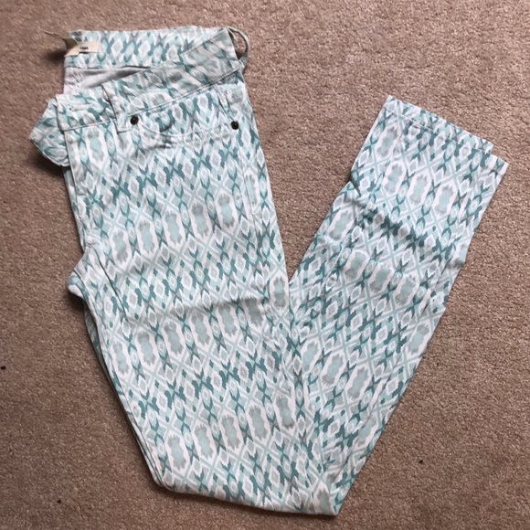 Blue and white denim pants - Picture 1 of 4